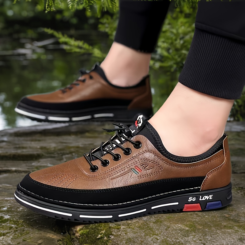 Men'S Casual Sneakers: Retro College Style, PU Upper, Rubber Sole, Low Top, Suitable for Men And Women, Spring/Summer, Fall/Winter, Suitable for Casual And Running Activities