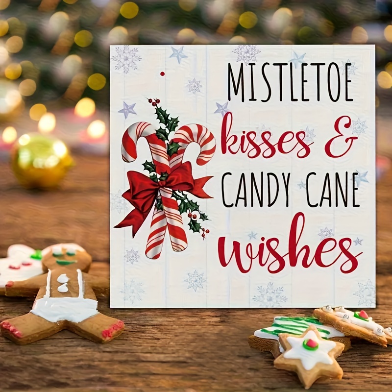 TEMU 2d Flat - A 2d Flat, A Fun And Durable Pvc Decoration Gift For Christmas, Measuring 3.94x3.94 Inches / 10x10 Cm, Featuring A Rustic Style