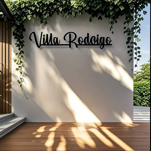 personalized metal large address sign editable last name or address suitable for villa hotel office decoration perfect housewarming gift metal art no electricity required