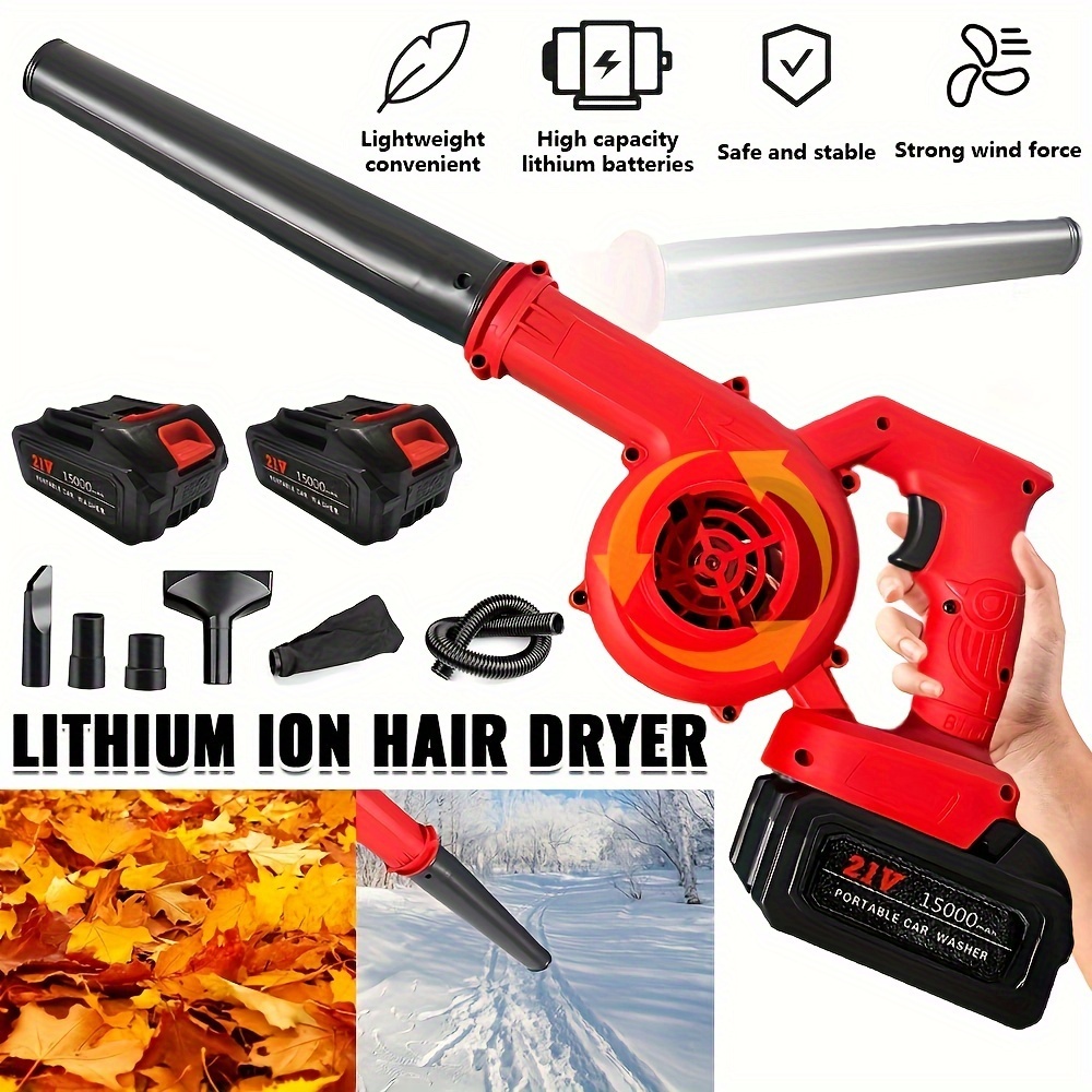 

2 In1 Portable Cordless Leaf Blower Compact Handheld Vacuum Dust Cleaner Us