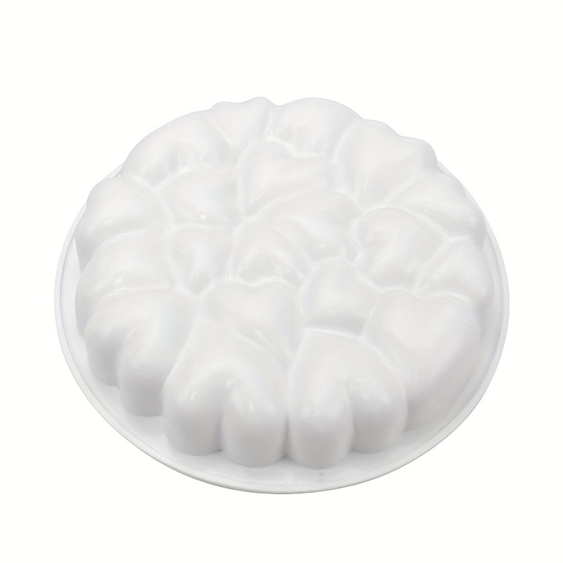 Valentine's Day Heart-shaped Silicone Cake Mold - 1pc, Perfect For Diy Chocolate & French Desserts, Oven Safe, Ideal For Weddings & Holidays