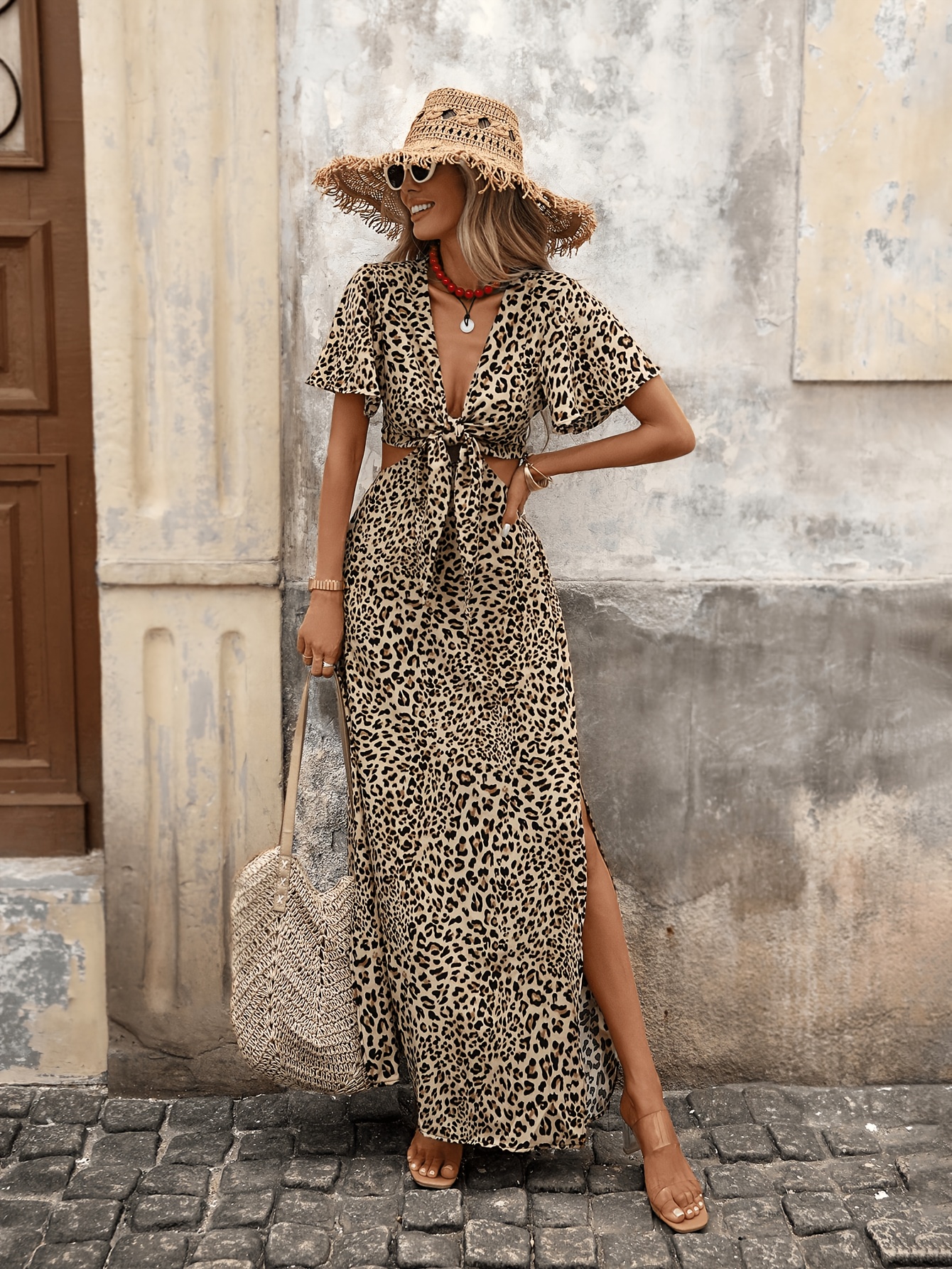 black fit and flare midi dress Elegant Shawl Collar Midi Dress | 3/4 Sleeve Fit & Flare Cocktail Dress  | 1950s Vintage Style A-Line Swing Gown for Wedding Guest Formal Event
