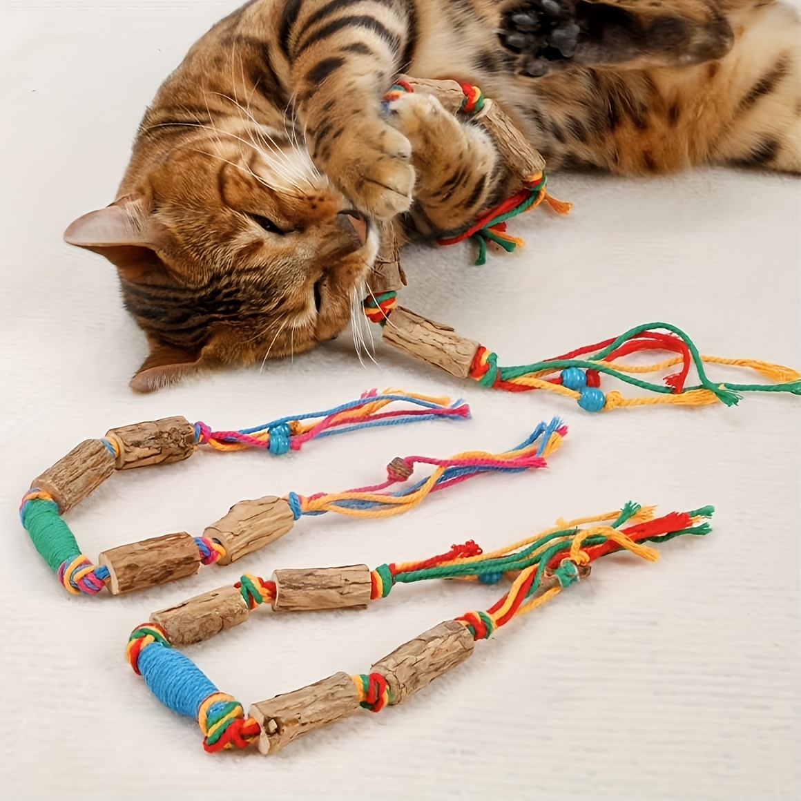 

Toys That Cats To Play - Toys For Chewing And Made Of Rope, Without Battery