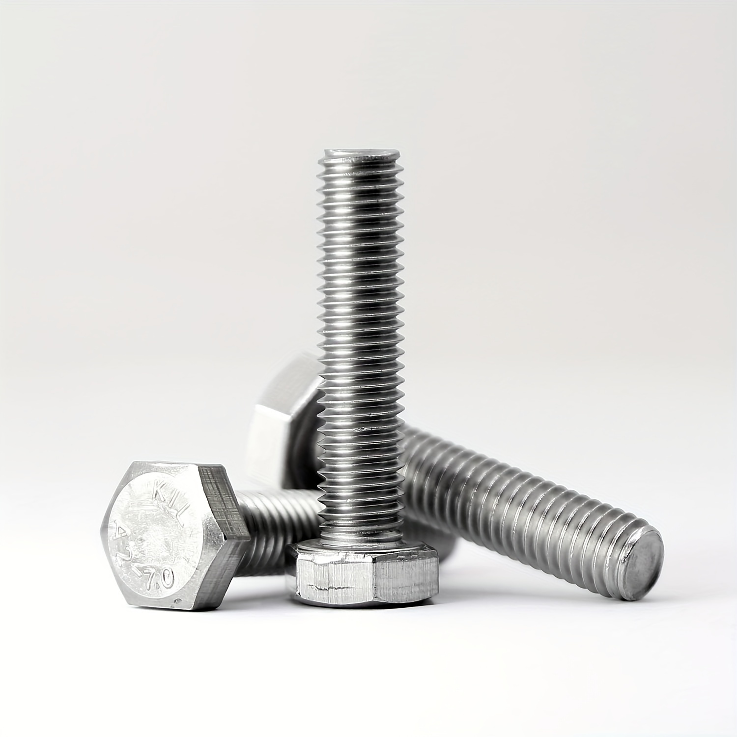 M5-0.8 Hex Bolts, 18-8 (304) Stainless Steel, Fully Threaded 