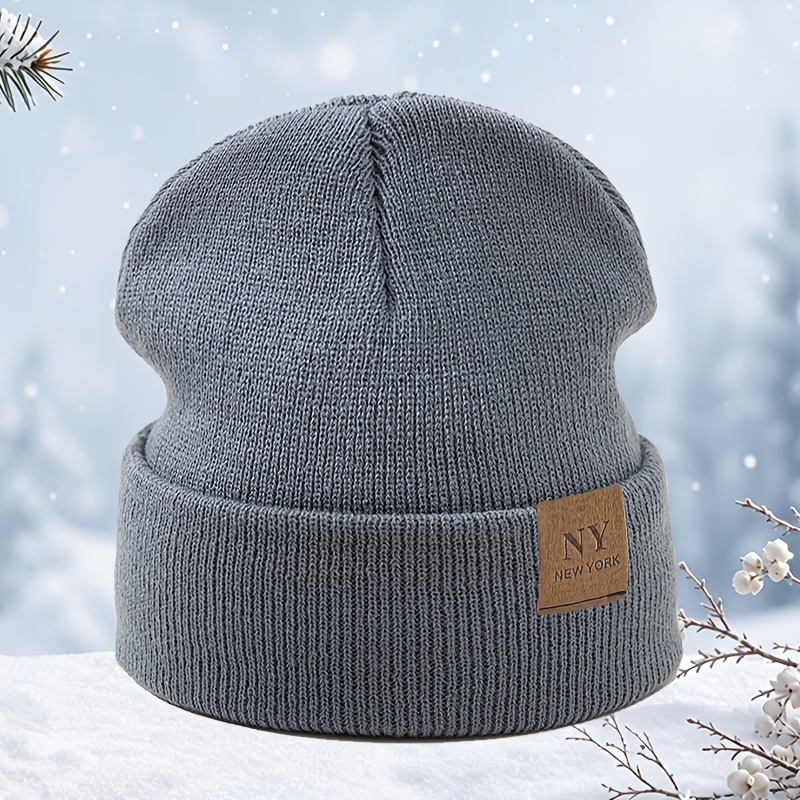 Fashion Women's Solid Color Pullover Winter Hat