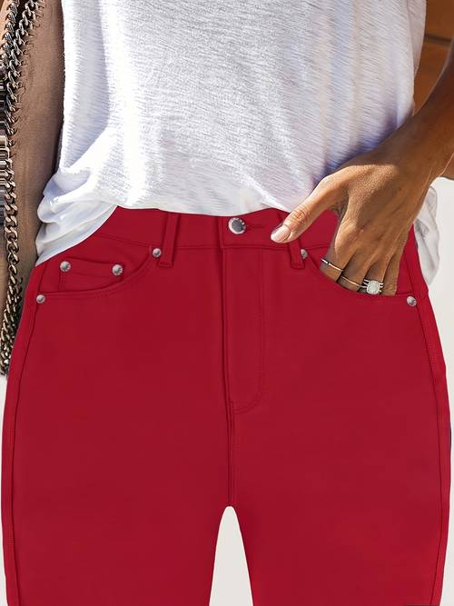 ladies fashion fit jeans elastic fabric casual wear comfortable for