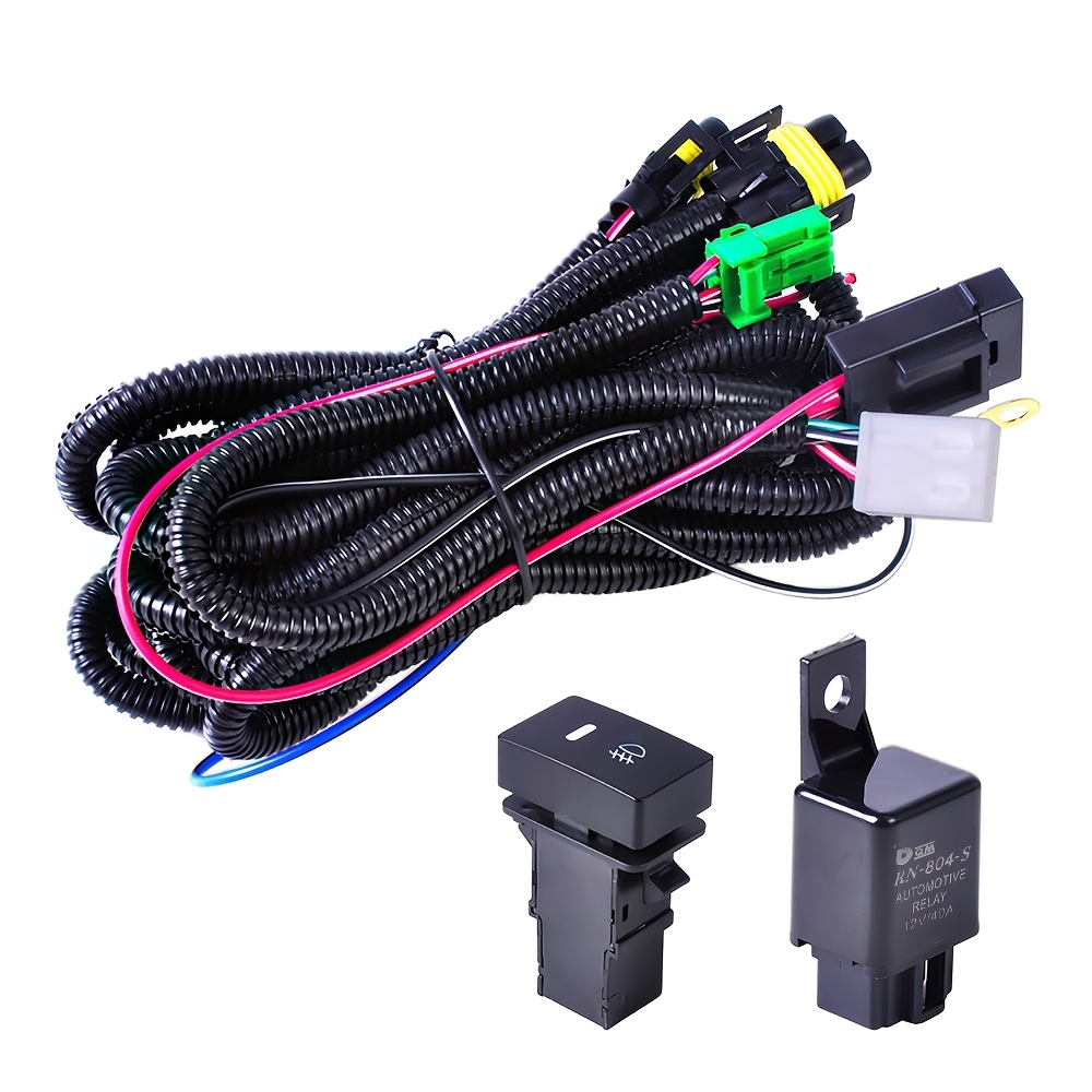 

Premium H11 Fog Light Wiring Kit With Switch & Relay - , Heat-resistant For Honda, For & More (fog Lights Not Included)