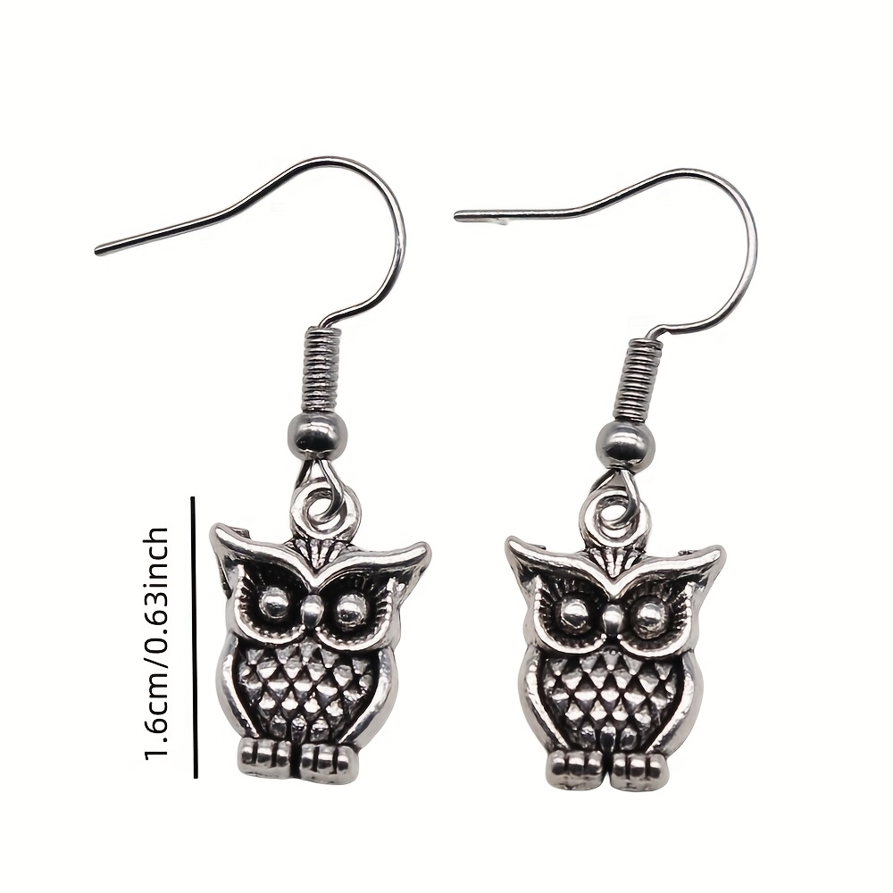 Women's Vintage-Style Owl Earrings
