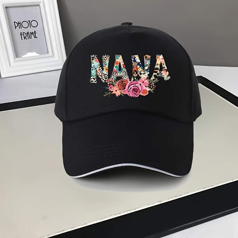 

Nana Printed Baseball Cap Stylish Casual Dad Hat Outdoor Adjustable Sun Protection Sports Hats For Women Men