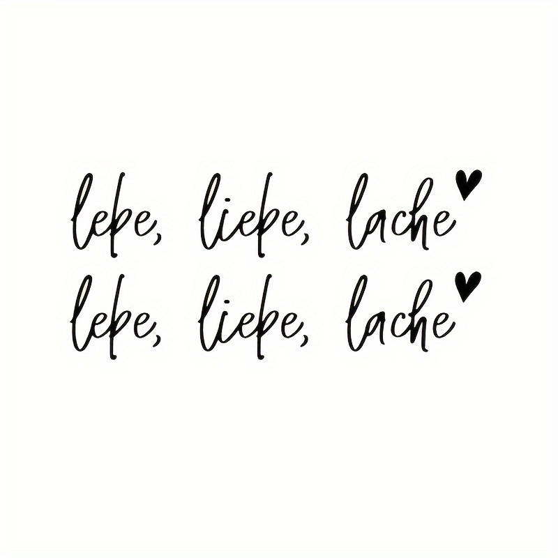 2pcs Of Stickers That Say Live, Love, Laugh; Suitable For Mirrors, Cars, Laptops, Trucks, And Walls.