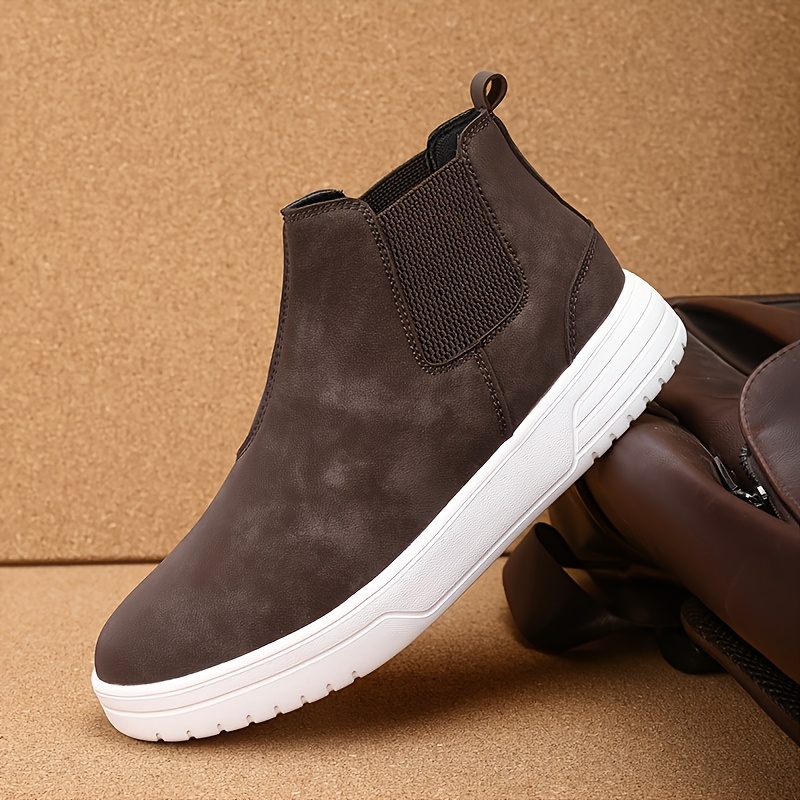 Vintage CLAE Men’s Suede  Chelsea Boots 11 Brown Lace Up Casual Office Wear Shoe Handmade Men main image 2