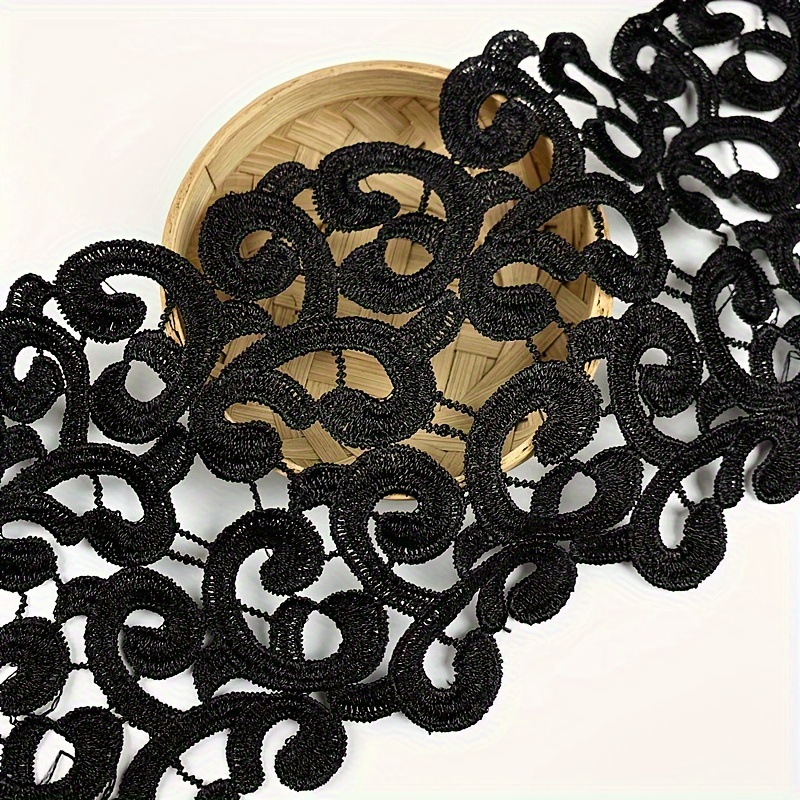 Image of New European-style Car Bone Embroidery Lace Trim With Double-sided Openwork, Diy Performance Stage Costume Hem Decoration, Wedding Dress Headpiece Embellishment, Handmade Accessories