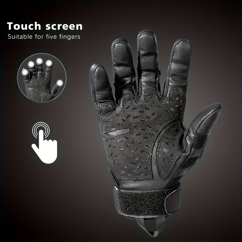 Full-Finger Rubber Gloves for Men with Touch Screen Capability, Ideal for Outdoor Sports And Halloween Costumes. They Are Windproof, Adjustable, And Great for Various Outdoor Activities!
