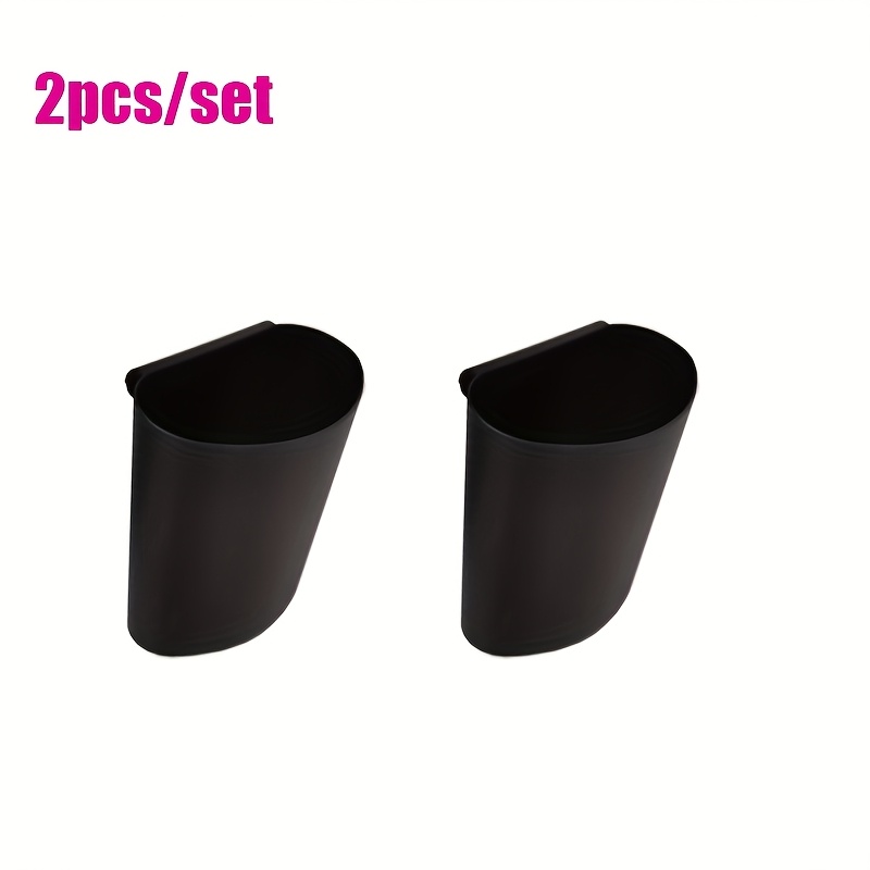 2pcs/set Plastic Hanging Basket For Cart & - Portable Storage Basket For Kitchen Utensils & Clutter | Lightweight Plastic Organizer, Shelf Baskets