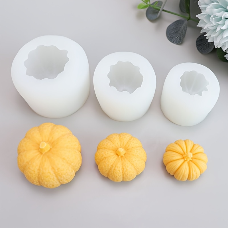 E-shop 3D Weihnachts-Kürbis Kerzenform, Kleine, Mittlere und Große Größen Verfügbar, - für Harz Handwerks Ornamente und Duftkerzen, Hochzeitsgeschenke