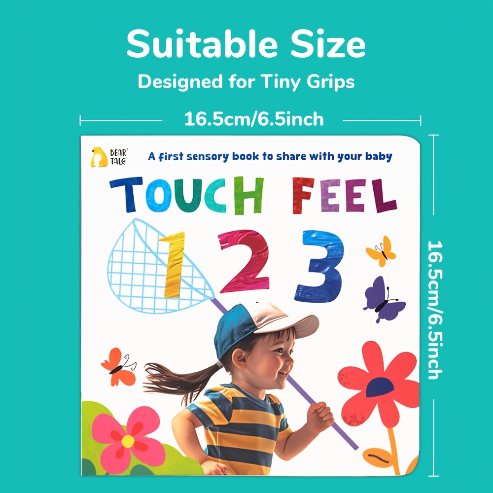 Number 123 Children's Touch Book for Counting Skills