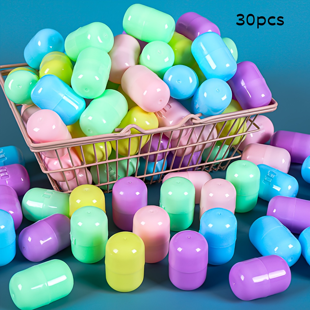 Image of 30pcs Macaron-colored Game Lottery Capsules Gachapon, Very Suitable For Party Activities, Party Favors, And Decorations For Halloween、christmas