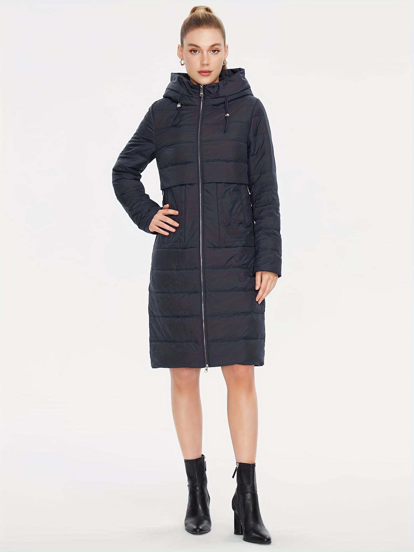 winter women's length dress 2024 thickened Temu South Africa