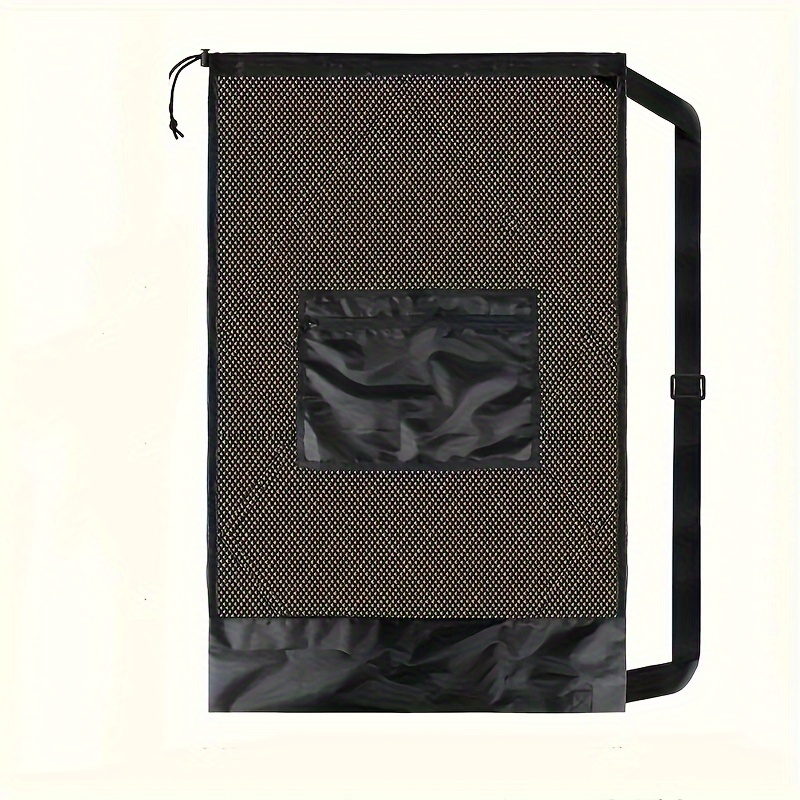 TEMU Large Capacity Soccer & Basketball Drawstring Ball Bag - Canvas Storage Pouch For Tennis, Volleyball, And Sports Equipment - Single Shoulder,