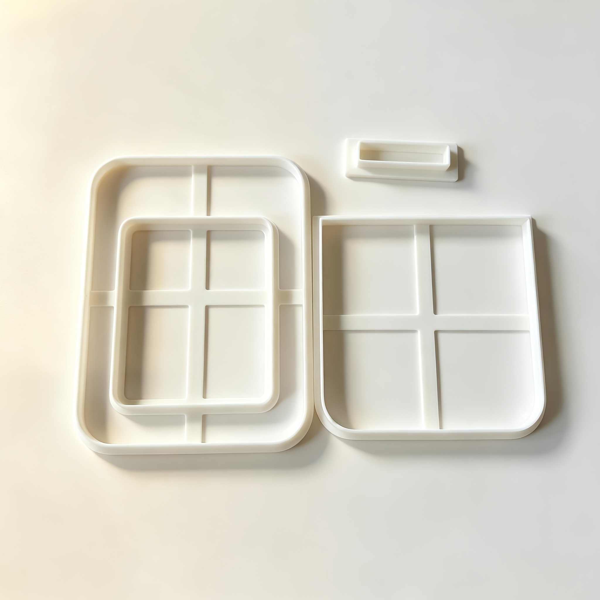 TEMU Moldes y herramientas de arcilla para marcos de fotos hechos a , juego de 3 moldes en relieve mini para marcos de fotos, adecuados para arcilla
