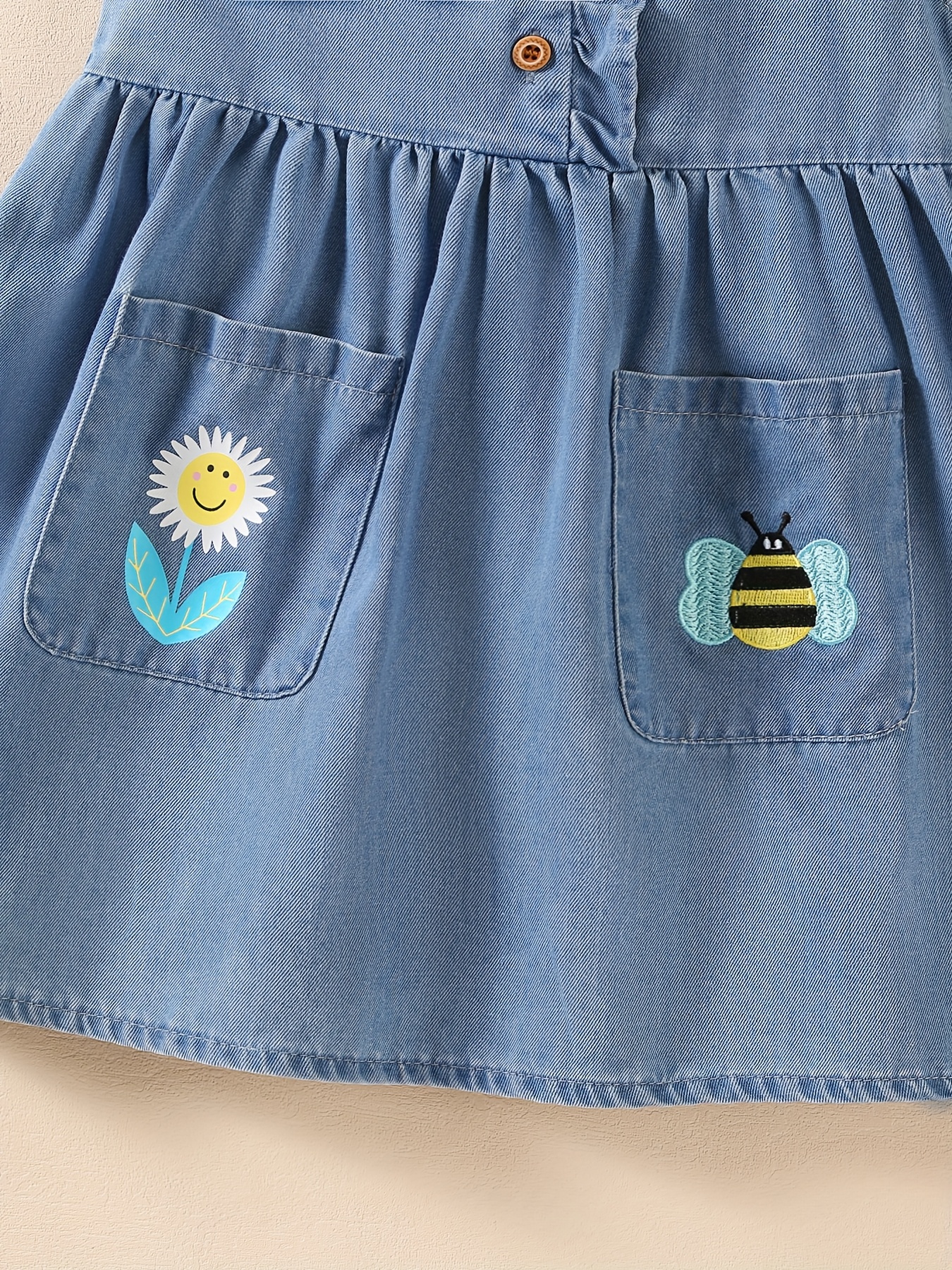 new summer fashion denim dress girls featuring embroidered
