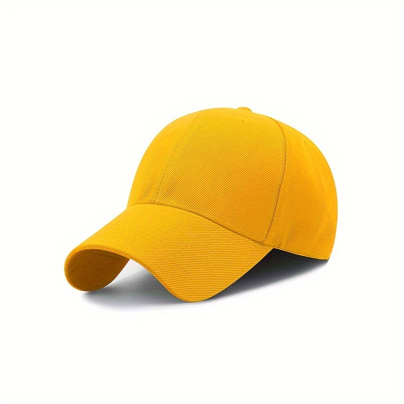 Women'S Summer Fitted Adjustable Baseball Cap, Solid Color, Sun Protection, Polyester, Woven, with Holiday Theme, for Women, Men, Outdoor