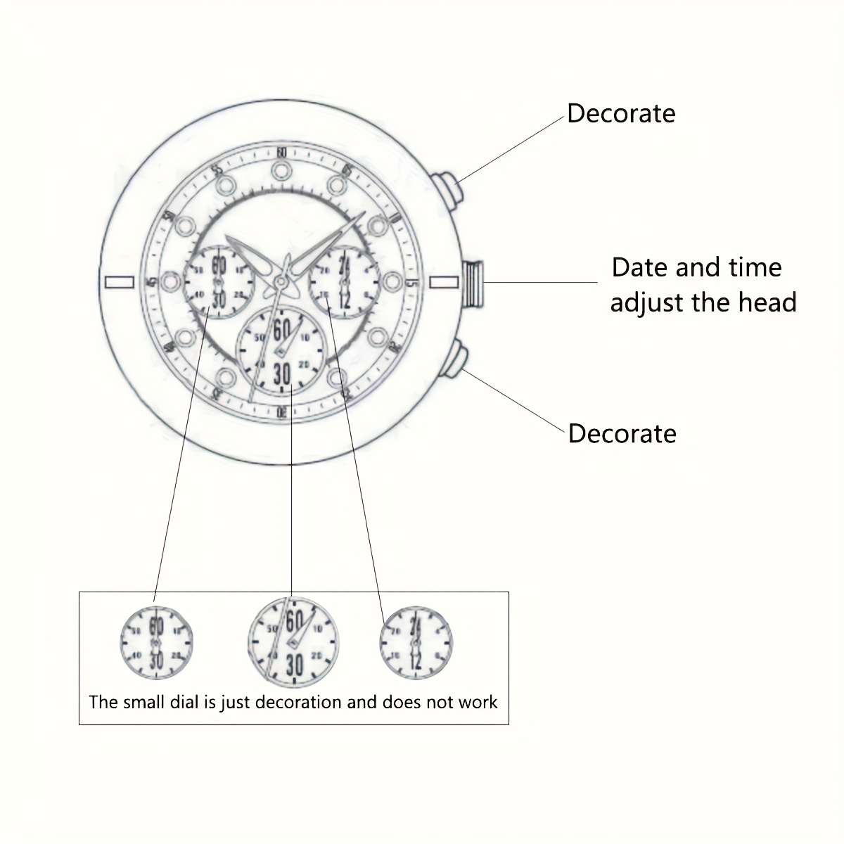 4pcs couple watch fashion   casual   quartz watch chain decor perfect grace bracelet set eid al   s day holiday gifts birthday gifts for for her the   for gifts Product details 6