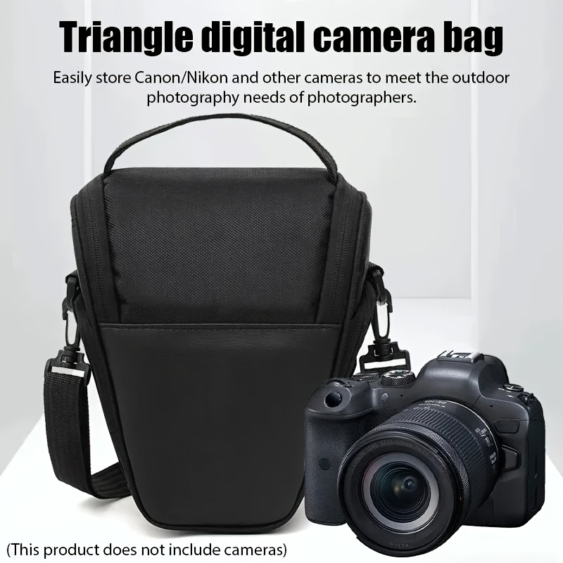 

Nylon Dslr Camera Bag, Waterproof Photography Equipment Case, Adjustable Shoulder Strap, Padded Interior, With Compatible With / And Other Cameras For Photography