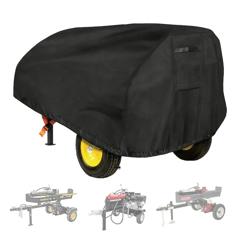 

Heavy Duty Log Splitter Cover, 83"x45"x39", Waterproof Oxford Cloth, Weather Resistant, Easy To Clean, For 15-45 Ton Gas/electric Log Splitters, Black Storage Cover