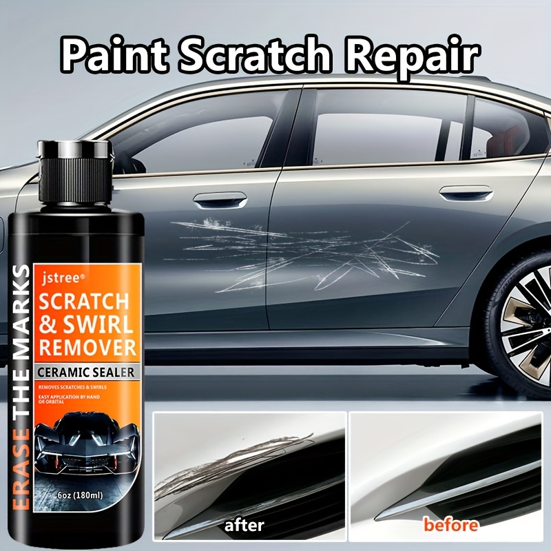 

180ml Jstree Car & Swirl Remover, Ceramic Sealer Wax Repair Kit, For Auto, Rv, Trucks, Motorcycles - & Swirl Remover For All Vehicle Paint Types