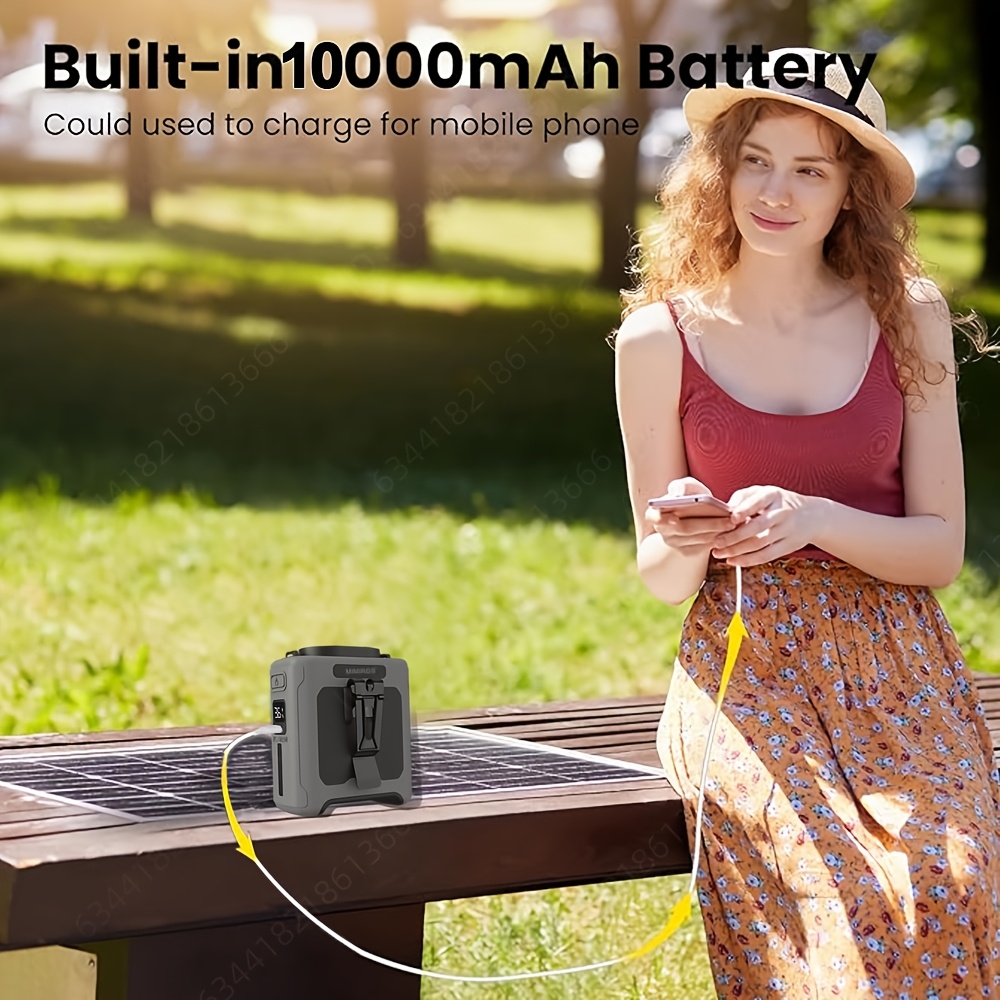 portable waist fan power bank led light 40h Temu