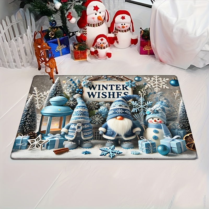 

Christmas Mat - Flannel, & Washable, For , Bedroom, Laundry - Decor