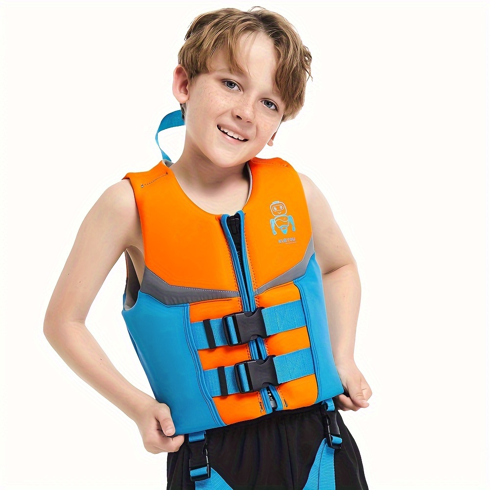 Kids Swim Vest Life Jacket Boys Girls Float Buoyancy Swimsuit With Duel Adjustable Safety Strap Toddler Flotation Swimming Aid