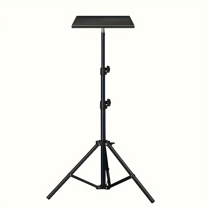 TEMU Adjustable Height Projector & Laptop Tripod Stand - Stainless Steel, Ideal For Office, Home, Stage, Studio Use - Desktop 