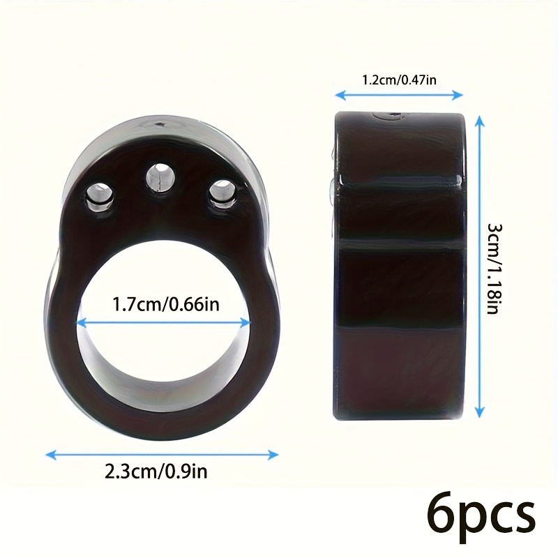 TEMU 6 pz Anelli Anticollisione a Forma di O - Anelli Protettivi Anticollisione per Maniglie di Finestre e Porte, Protezioni per Pareti / Coperture
