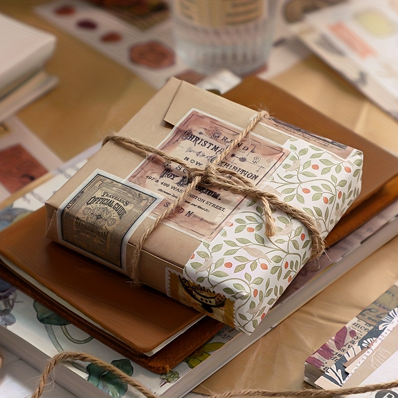 50 Sheets Precut Washi Stickers and Decorative Papers Book