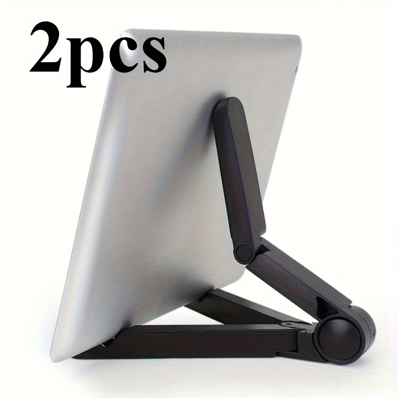 TEMU 2pcs Support Universel Réglable Multi-Angle Portable pour iPad, Liseuses et Smartphones, Matériau ABS, Contrôle à Une Main, Idéal pour le