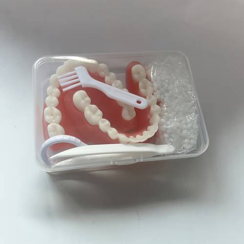 2pcs installable upper and lower sets for seniors to tooth shapes suitable for daily wear and installation a dental replacement solution flexible design durable dental materials