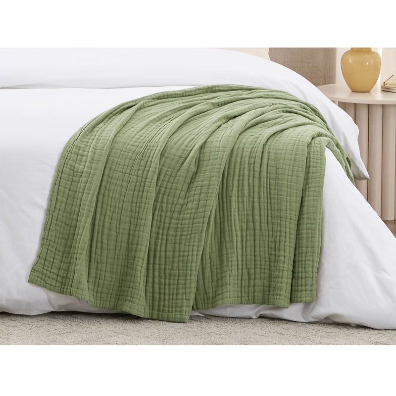 TEMU Adult Large Gauze Blanket, Size 150 X 200cm, Suitable For Covering Sofas And Beds During Nap Time. The Fabric Is Skin-friendly, Gentle, And Non-irritating, Suitable For