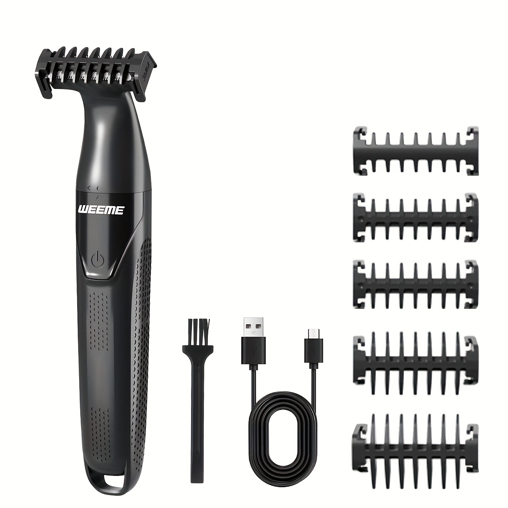 Image of 1pc Hair Trimmer, Armpit Hair, Mustache Leg Hair, Groin Hair, Shaving And Bikini Series, With 5 Limit Combs, Best Gift For