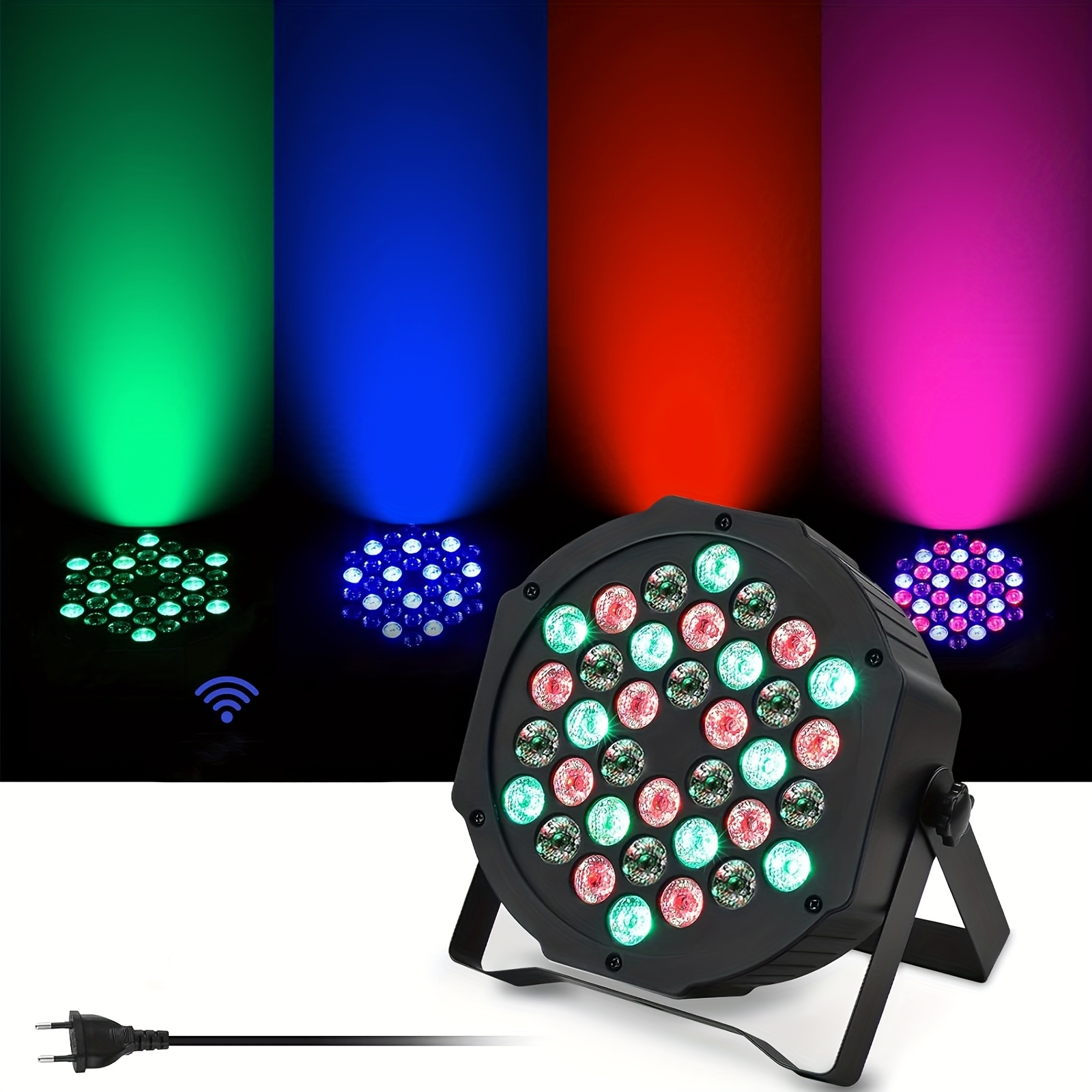 1 2 4 8 10pcs   led par spotlight 36 led 72w disco light party light rgb dmx512 with remote control stage light 7 light   dj light for   stage festive show energy  