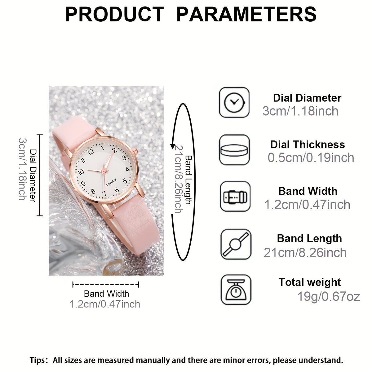 Pink Girly Series Exquisite Quartz Watch