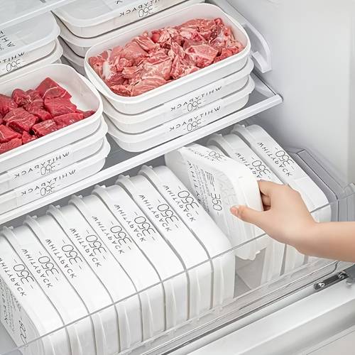 10pcs reusable food storage container set 5 containers 5 lids food grade refrigerator organizer boxes freezer containers with lids stackable meat freezer containers keeping boxes bento boxes