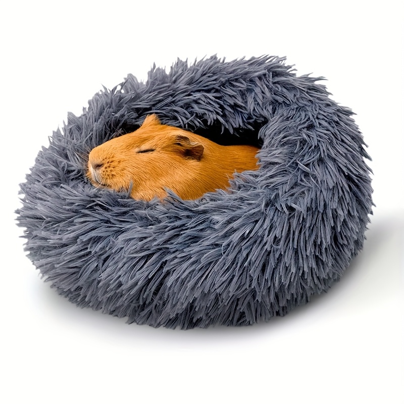 Long Plush Hamster House Chinchilla Nest Dwarf Rabbit Nest Guinea Pig Long Hair Mat