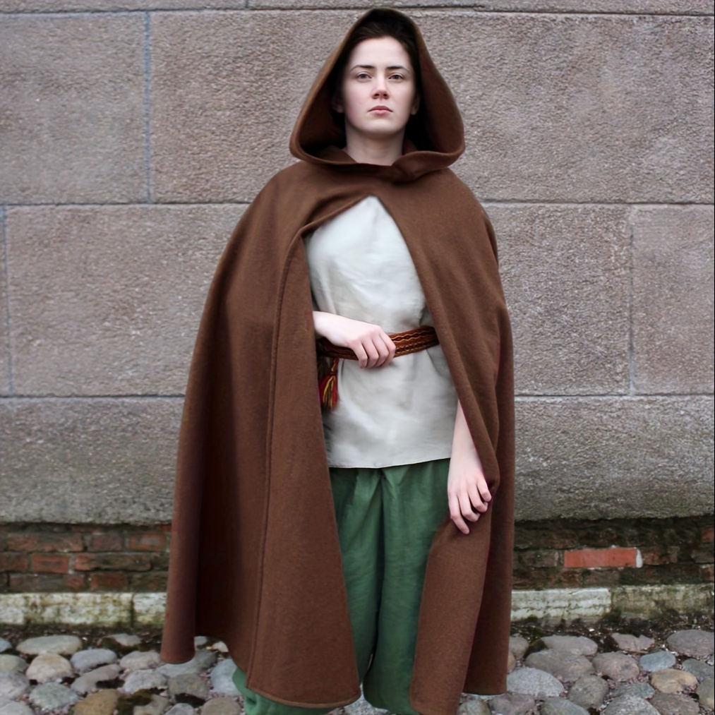 vintage medieval cloak color medieval mens hooded cloak Temu Ireland