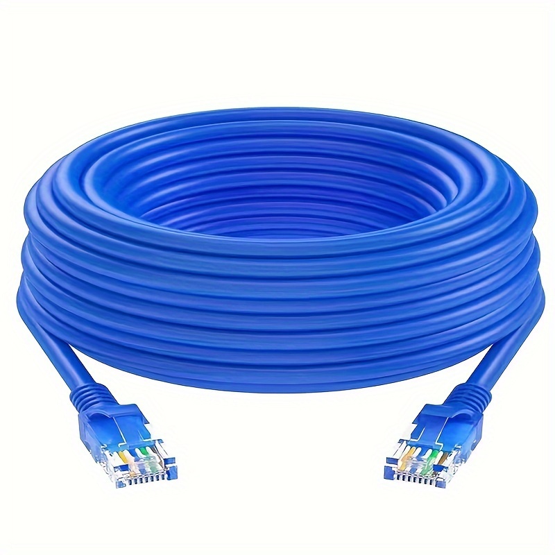 Blue Cat6 Gigabit Fnished Cable High Router - Temu