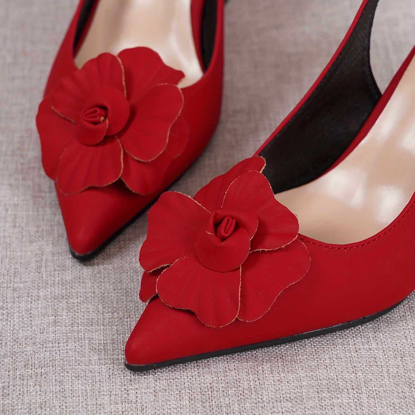 sandali zeppa e decorazioni rosse donna scarpe Temu Italy