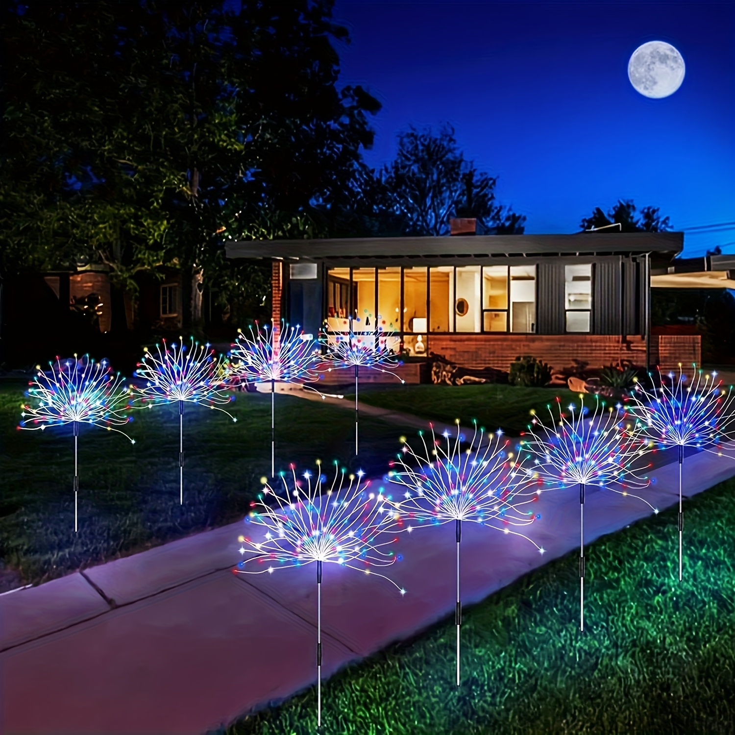4 1 Pack Solar Garden Lights Outdoor Ip65 Decorative Lawn