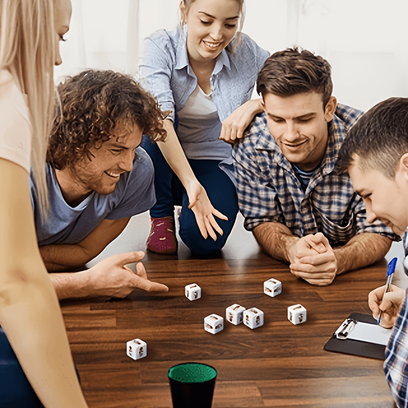 4pcs Lightbulb-Themed Printed Dice Set for Role-Playing Games
