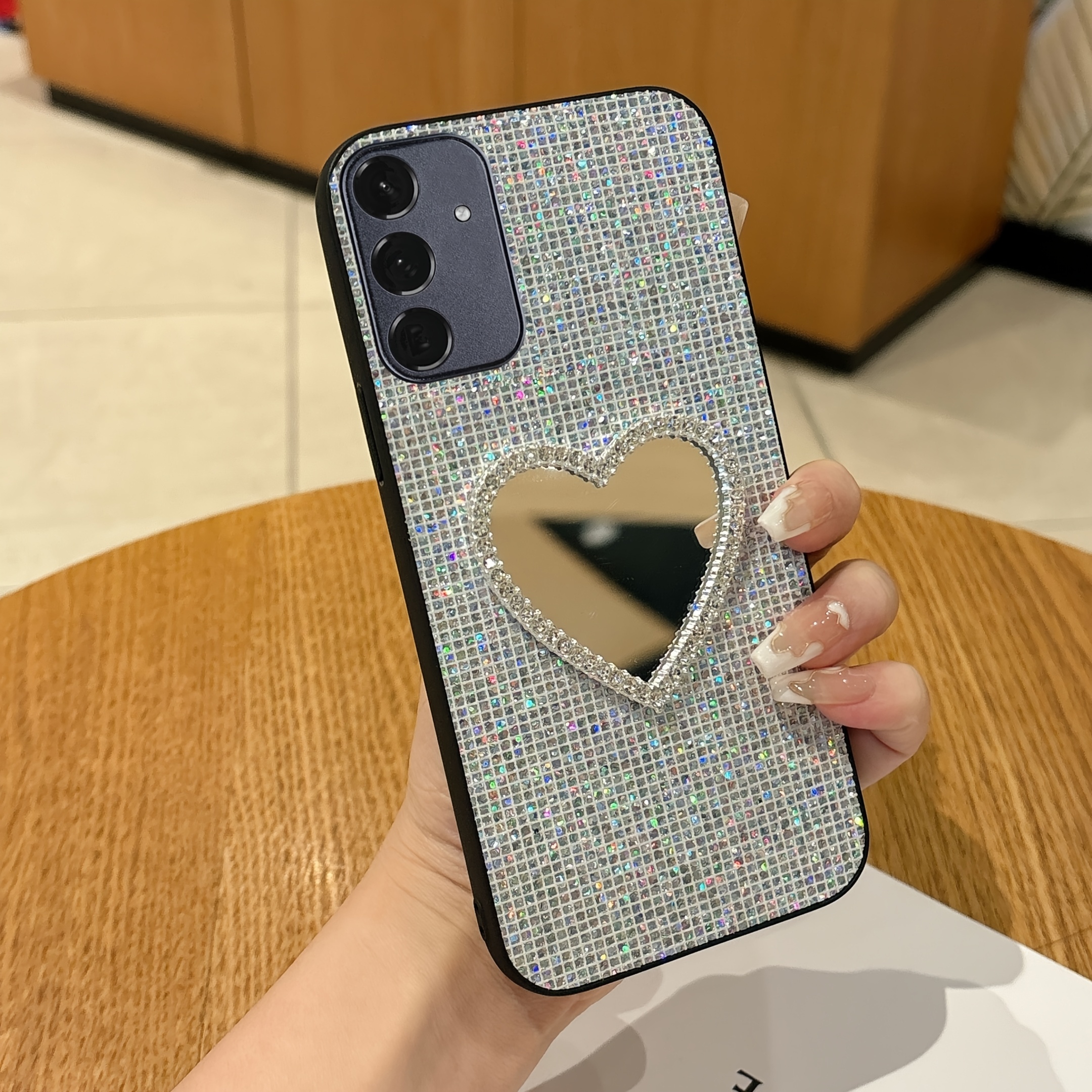 TEMU Phone Case - Cute Mirror Sparkling Phone Case For Galaxy A56 A55 A54 A36 A35 A34 A73 A72 A71 A16 A15 A14 4g 5g Easter Gift, Christmas Halloween